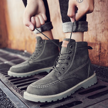 Load image into Gallery viewer, AODLEE Men Boots Fashion Mens Winter Snow Ankle Chelsea Boots High Top Casual Shoes Men Leather Shoes Footwear botas hombre
