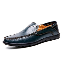 Load image into Gallery viewer, Men Loafers Party Shoes Luxury Loafers Leather Moccasin Wedding Slip On Shoes Flat Driving Boat Shoes Male Gommino Zapatos