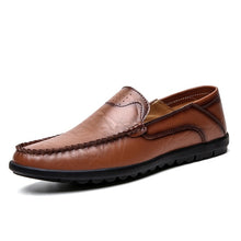 Load image into Gallery viewer, Men Loafers Party Shoes Luxury Loafers Leather Moccasin Wedding Slip On Shoes Flat Driving Boat Shoes Male Gommino Zapatos