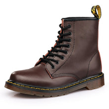 Load image into Gallery viewer, Leather Boots Doc Boots Men's Martin Leather Shoes Dr. Motorcycle Women Ankle Boots 35-46 Warm Couple Unisex Oxfords Shoes