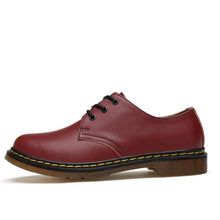 Load image into Gallery viewer, Leather Boots Doc Boots Men's Martin Leather Shoes Dr. Motorcycle Women Ankle Boots 35-46 Warm Couple Unisex Oxfords Shoes